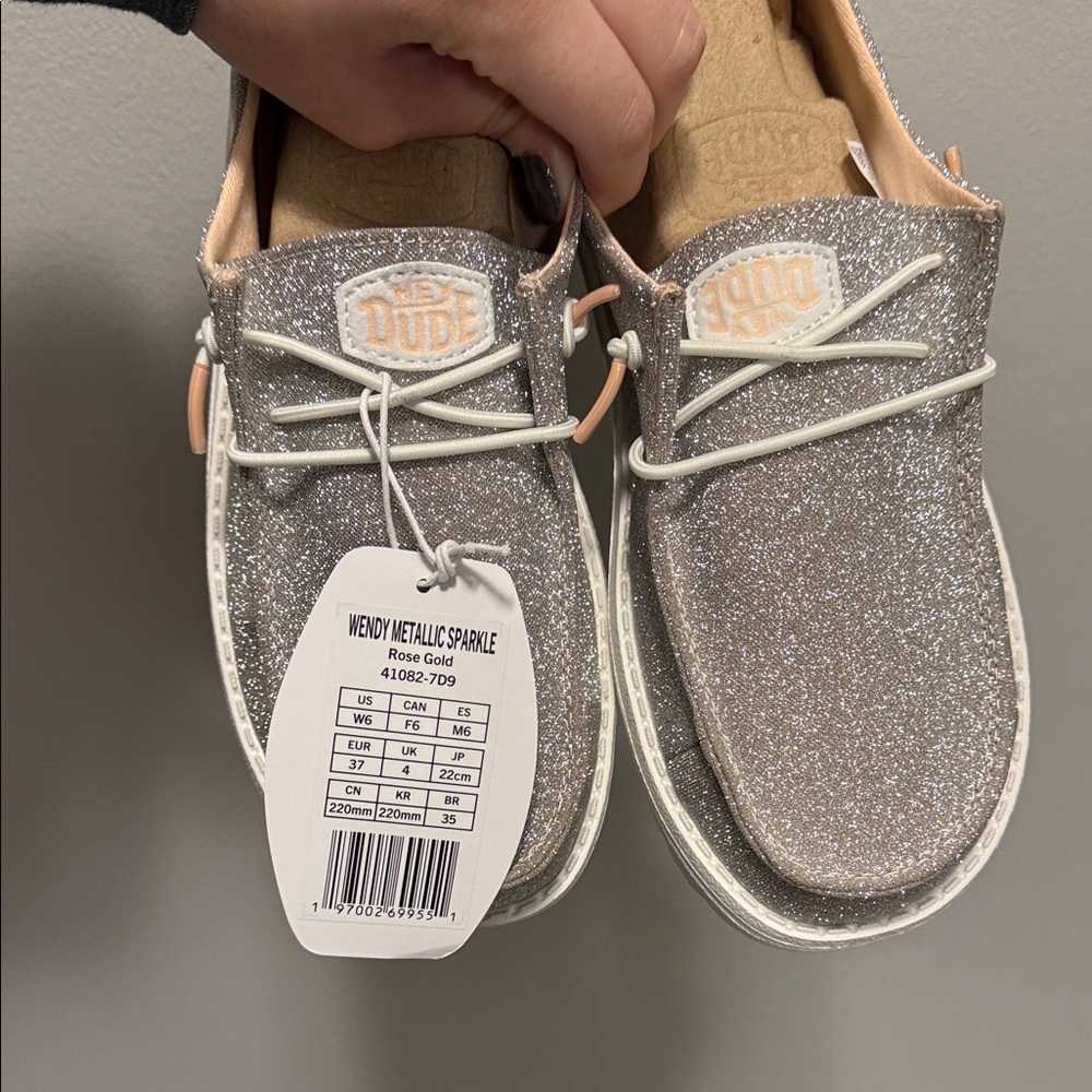 Hey Dude m Sparkly Sneakers - Silver - Picture 2 of 4